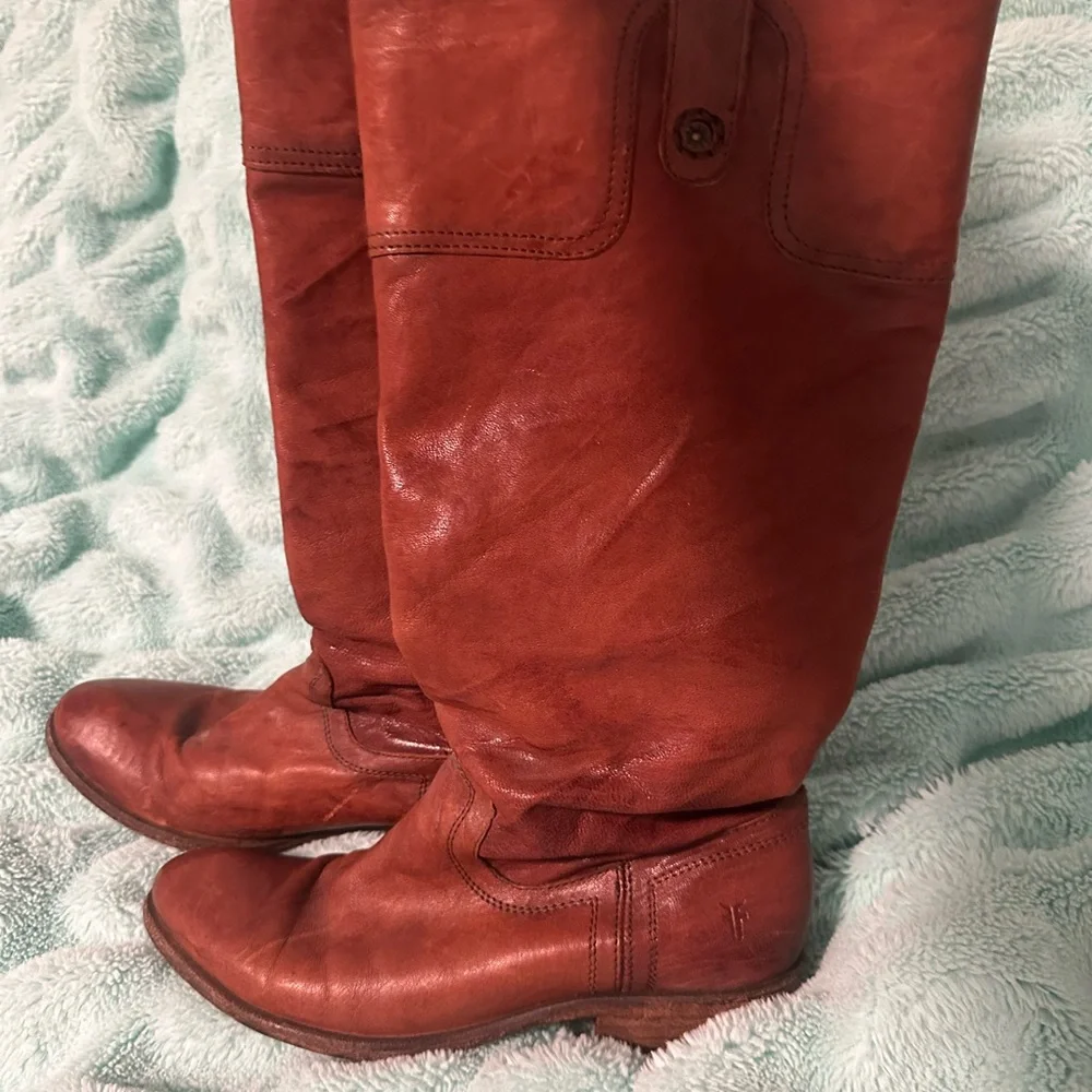 Frye Beige Leather Footwear - Picture 2 of 6